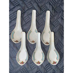 Vtg 6pc Chinese Porcelain SWATOW CHINA Soup